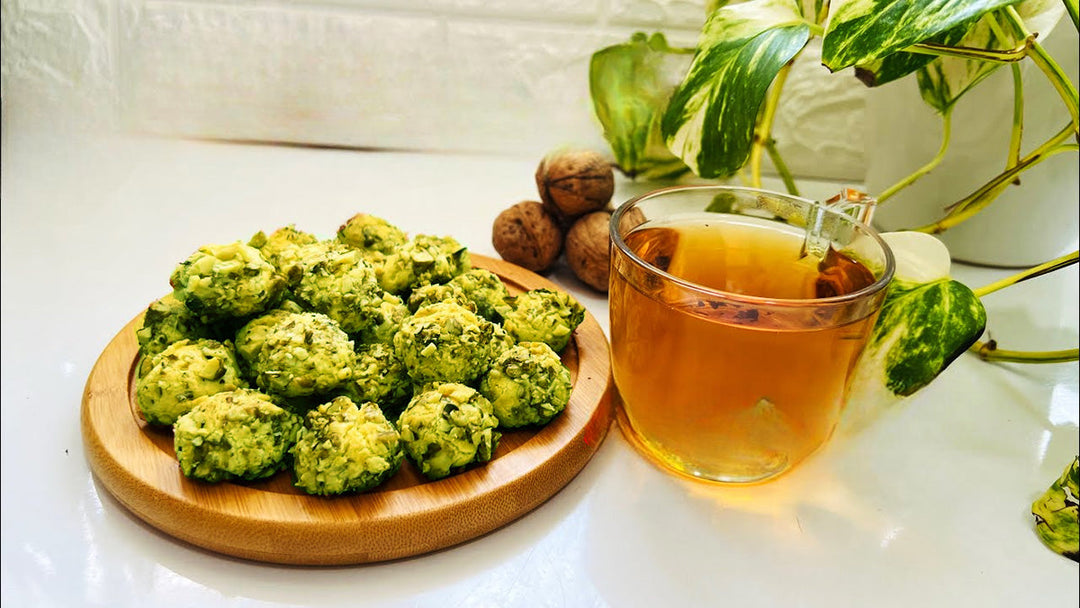  Persian Tea Recipe: Pistachio & Walnut Oscar Cookies 
