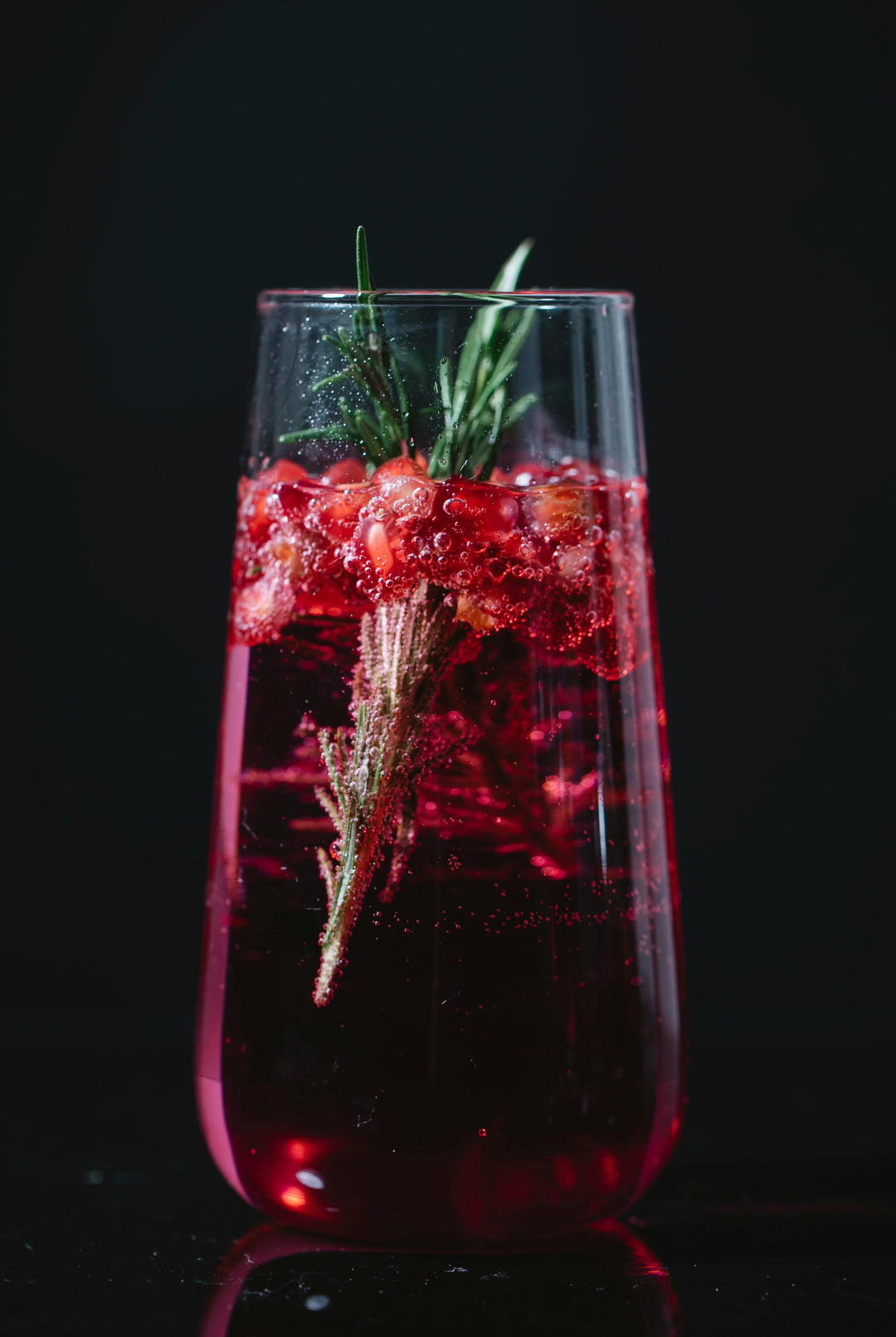 Hibiscus Tea and Pomegranate Mocktail