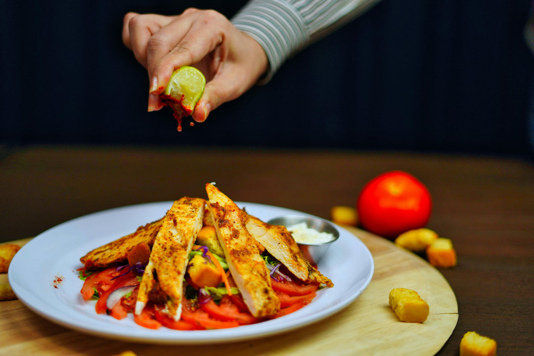 Lemon-Garlic Tea-Infused Grilled Chicken