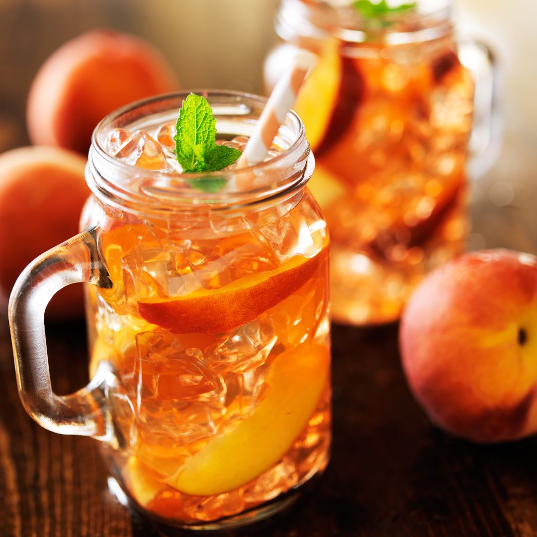 Refreshing Peach Iced Tea